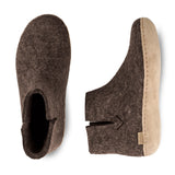 glerups Filzstiefel mit Ledersohle Filzstiefel mit Ledersohle Chestnut
