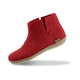 glerups Filzstiefel mit Ledersohle Filzstiefel mit Ledersohle Rot