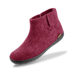 glerups Filzstiefel mit Naturkautschuksohle - schwarz Filzstiefel mit Naturkautschuk Cranberry