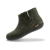 glerups Filzstiefel mit Naturkautschuksohle - schwarz Filzstiefel mit Naturkautschuk Forest