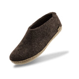 glerups Hausschuhe mit Ledersohle Hausschuhe mit Ledersohle Chestnut