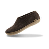 glerups Hausschuhe mit Ledersohle Hausschuhe mit Ledersohle Chestnut