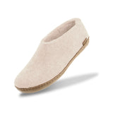 glerups Hausschuhe mit Ledersohle Hausschuhe mit Ledersohle Weiß