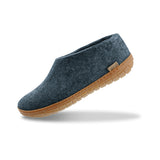 glerups Hausschuhe mit Naturkautschuksohle - honey Hausschuhe mit Naturkautschuk Denim