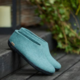 glerups Hausschuhe mit Naturkautschuksohle - schwarz Hausschuhe mit Naturkautschuk 11 North Sea