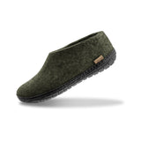 glerups Hausschuhe mit Naturkautschuksohle - schwarz Hausschuhe mit Naturkautschuk Forest