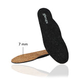 glerups Innersole 7mm, Arch Relax Filzsohle Anthrazit