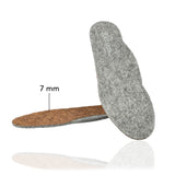 glerups Innersole 7mm, Arch Relax Filzsohle Grau