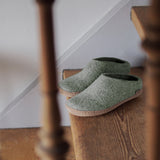 glerups Pantoffel mit Ledersohle Pantoffel mit Ledersohle 14 Moss