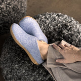 glerups Pantoffel mit Ledersohle Pantoffel mit Ledersohle 17 Sky