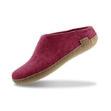 glerups Pantoffel mit Ledersohle Pantoffel mit Ledersohle Cranberry