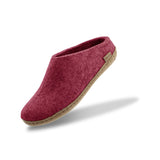glerups Pantoffel mit Ledersohle Pantoffel mit Ledersohle Cranberry