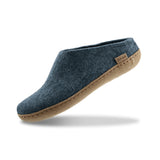 glerups Pantoffel mit Ledersohle Pantoffel mit Ledersohle Denim