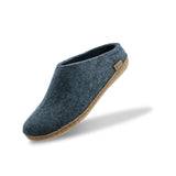 glerups Pantoffel mit Ledersohle Pantoffel mit Ledersohle Denim