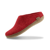 glerups Pantoffel mit Ledersohle Pantoffel mit Ledersohle Rot