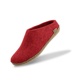 glerups Pantoffel mit Ledersohle Pantoffel mit Ledersohle Rot