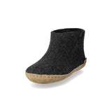 glerups Filzstiefel junior Filzstiefel mit Ledersohle Anthrazit