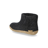 glerups Filzstiefel junior Filzstiefel mit Ledersohle Anthrazit