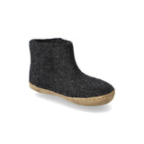 glerups Filzstiefel junior Filzstiefel mit Ledersohle Anthrazit