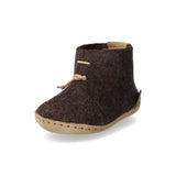 glerups Filzstiefel kinder Filzstiefel mit Ledersohle Braun