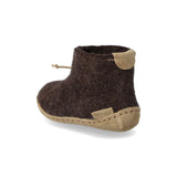 glerups Filzstiefel kinder Filzstiefel mit Ledersohle Braun
