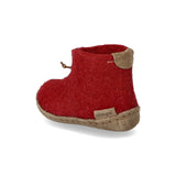 glerups Filzstiefel kinder Filzstiefel mit Ledersohle Rot