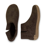glerups Filzstiefel mit Ledersohle Filzstiefel mit Ledersohle Chestnut