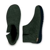 glerups Filzstiefel mit Naturkautschuksohle - schwarz Filzstiefel mit Naturkautschuk Forest