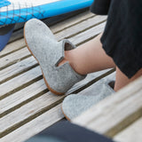 glerups Filzstiefel mit Naturkautschuksohle Filzstiefel mit Naturkautschuk Grau