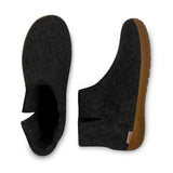 glerups Filzstiefel mit Naturkautschuksohle Filzstiefel mit Naturkautschuk Anthrazit