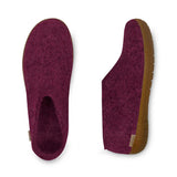 glerups Hausschuhe mit Naturkautschuksohle - honey Hausschuhe mit Naturkautschuk Cranberry