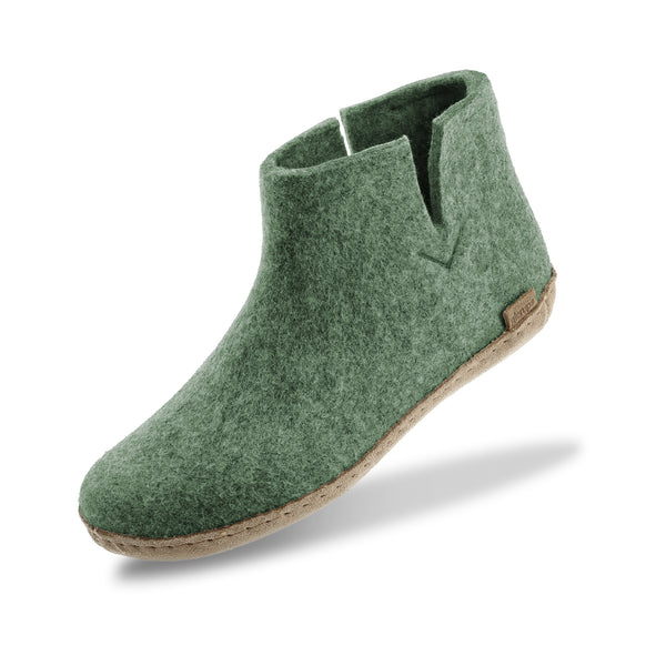 glerups Filzstiefel mit Ledersohle Filzstiefel mit Ledersohle 14 Moss