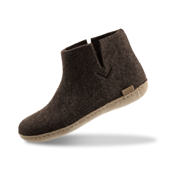 glerups Filzstiefel mit Ledersohle Filzstiefel mit Ledersohle Braun