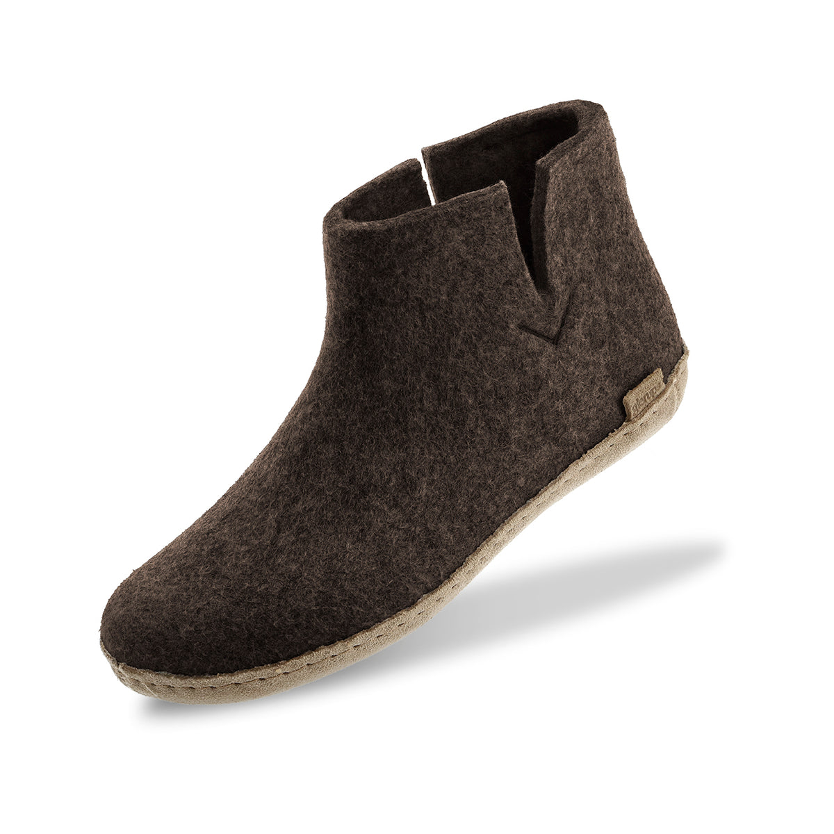 glerups Filzstiefel mit Ledersohle Filzstiefel mit Ledersohle Chestnut