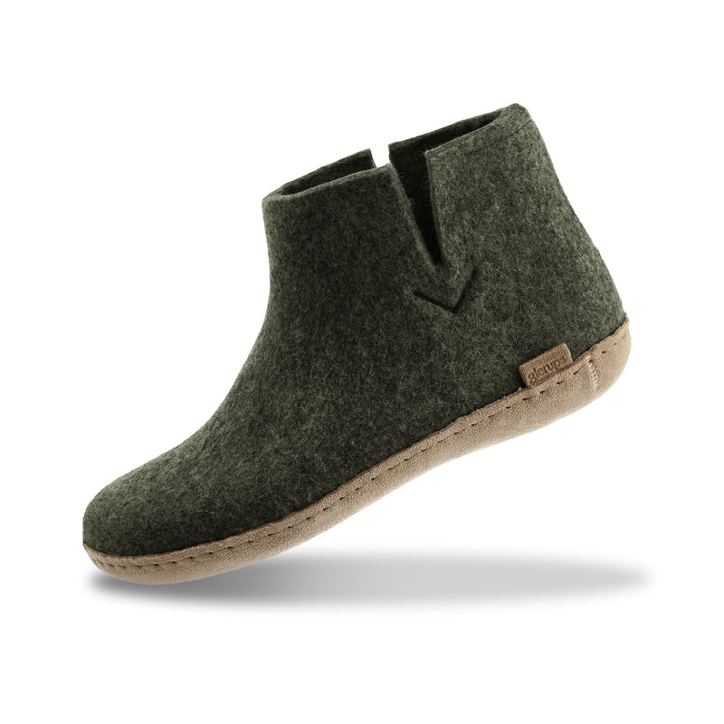 glerups Filzstiefel mit Ledersohle Filzstiefel mit Ledersohle Forest