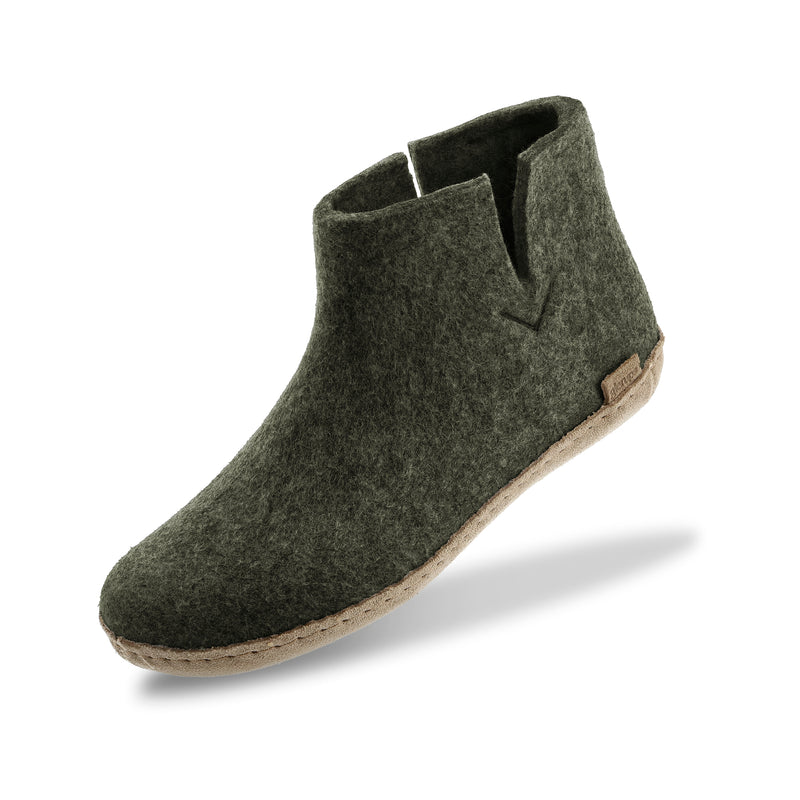 glerups Filzstiefel mit Ledersohle Filzstiefel mit Ledersohle Forest