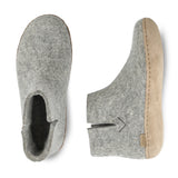 glerups Filzstiefel mit Ledersohle Filzstiefel mit Ledersohle Grau