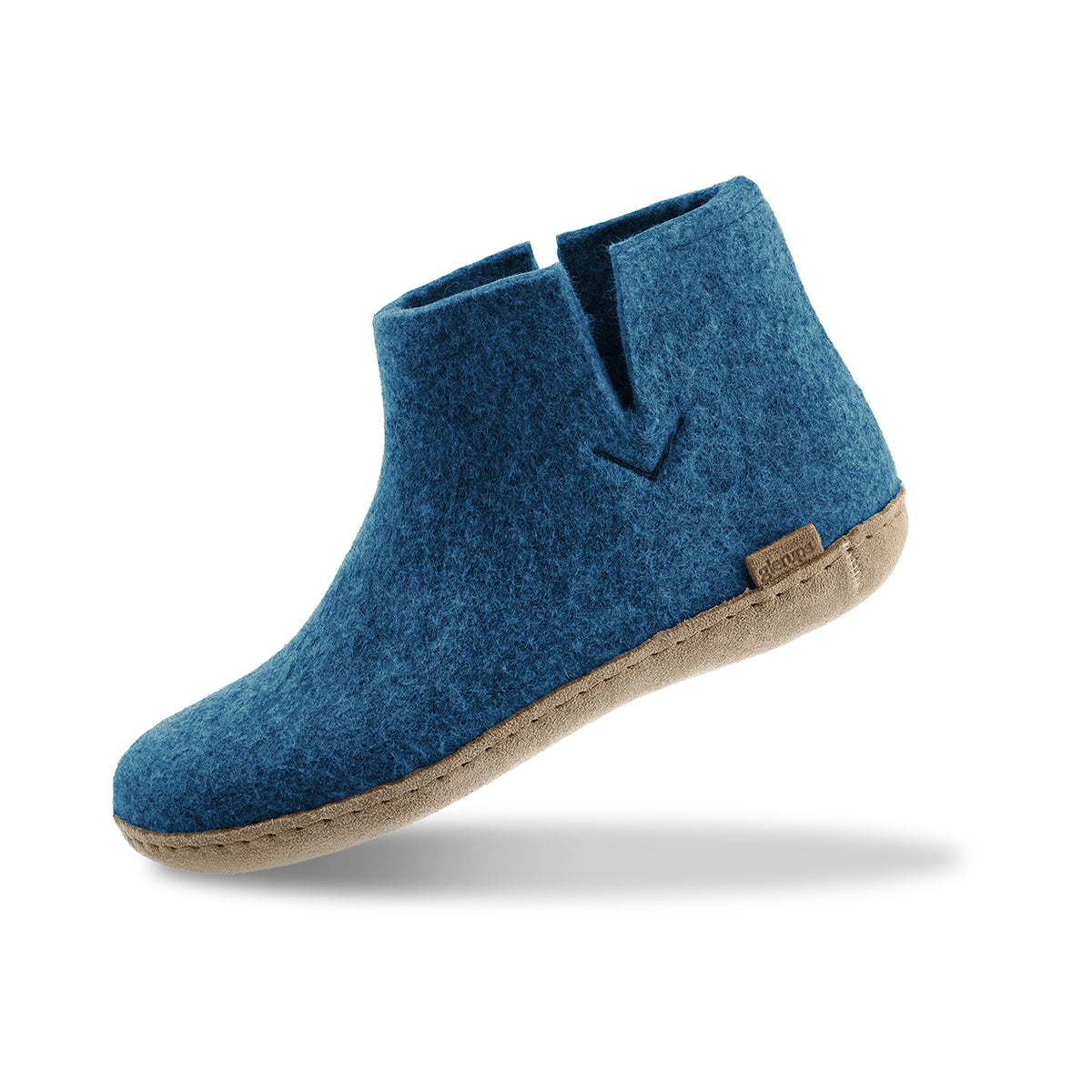 glerups Filzstiefel mit Ledersohle Filzstiefel mit Ledersohle Petrol