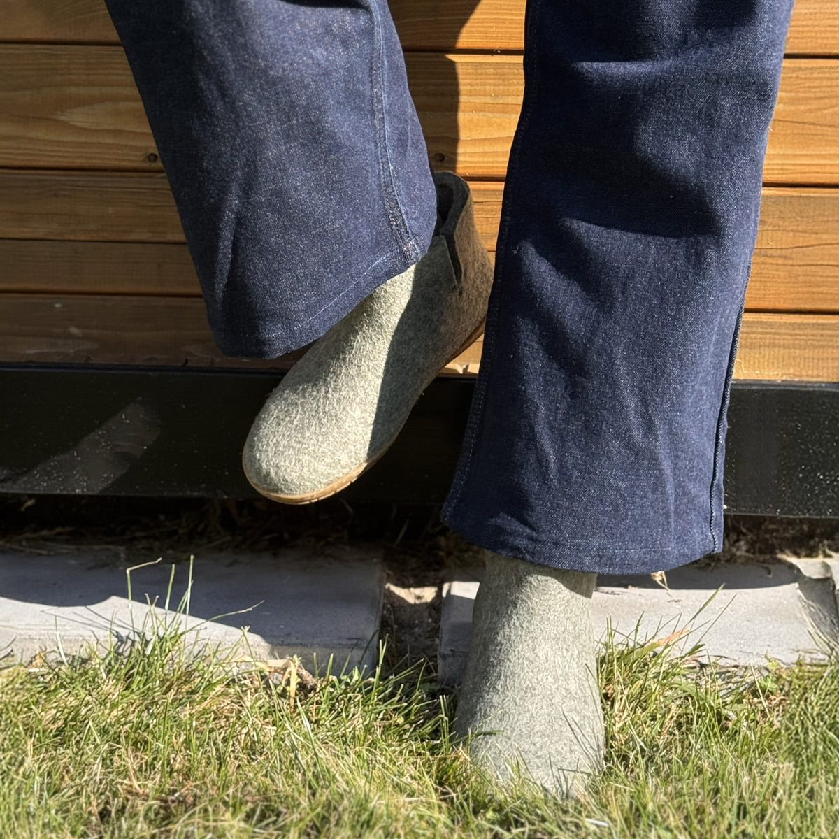 glerups Filzstiefel mit Naturkautschuksohle Filzstiefel mit Naturkautschuk 14 Moss