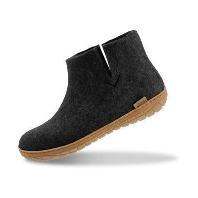 Filzstiefel mit Naturkautschuksohle - Anthrazit