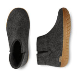 glerups Filzstiefel mit Naturkautschuksohle Filzstiefel mit Naturkautschuk Anthrazit