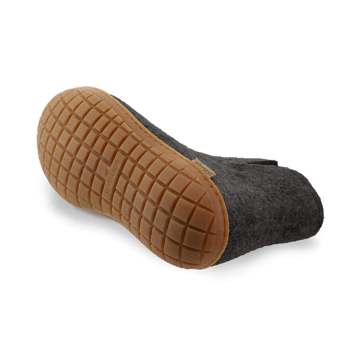 glerups Filzstiefel mit Naturkautschuksohle Filzstiefel mit Naturkautschuk Anthrazit