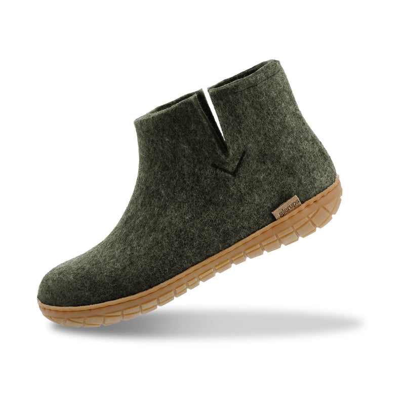 glerups Filzstiefel mit Naturkautschuksohle Filzstiefel mit Naturkautschuk Forest
