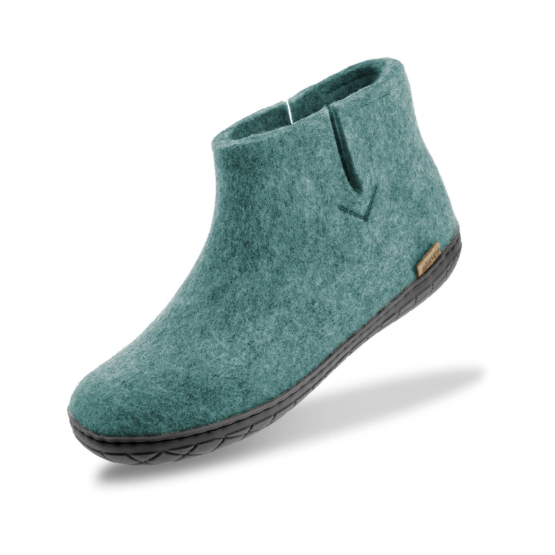 glerups Filzstiefel mit Naturkautschuksohle - schwarz Filzstiefel mit Naturkautschuk 11 North Sea