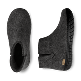 glerups Filzstiefel mit Naturkautschuksohle - schwarz Filzstiefel mit Naturkautschuk Anthrazit