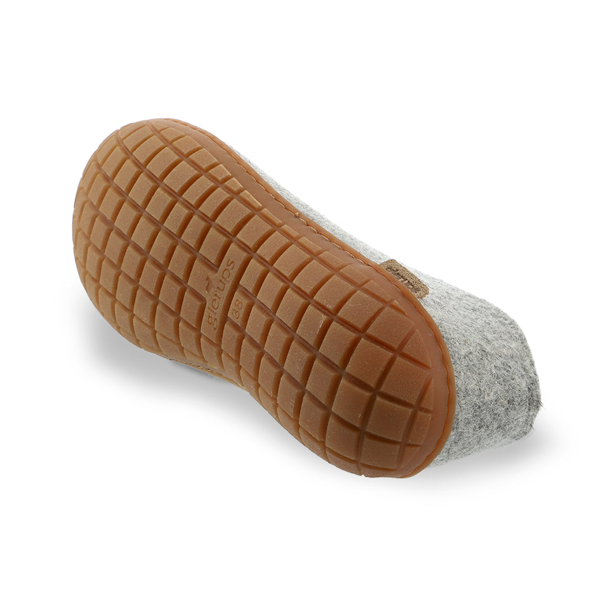 glerups Hausschuhe mit Naturkautschuksohle - honey Hausschuhe mit Naturkautschuk Grau