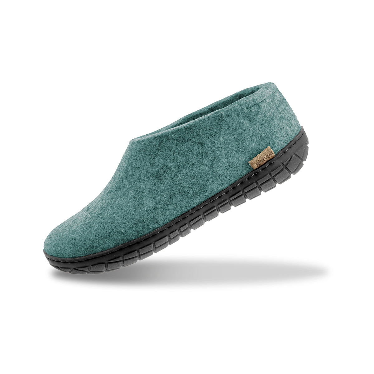 glerups Hausschuhe mit Naturkautschuksohle - schwarz Hausschuhe mit Naturkautschuk 11 North Sea