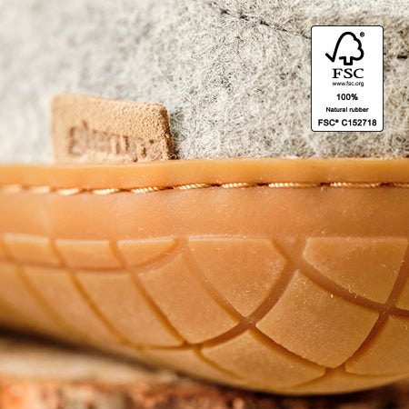 FSC-ZERTIFIZIERTE NATURKAUTSCHUKSOHLE