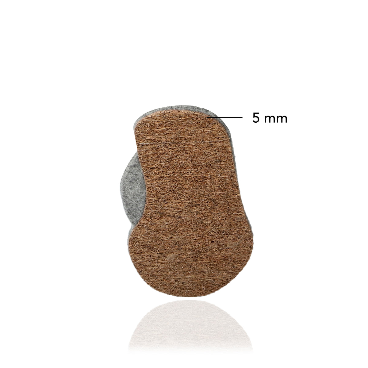 glerups Innersole 5mm, Arch Relax Filzsohle Grau