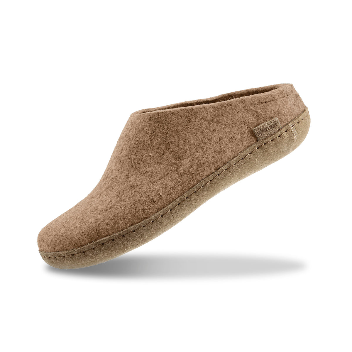 glerups Pantoffel mit Ledersohle Pantoffel mit Ledersohle 12 Sand